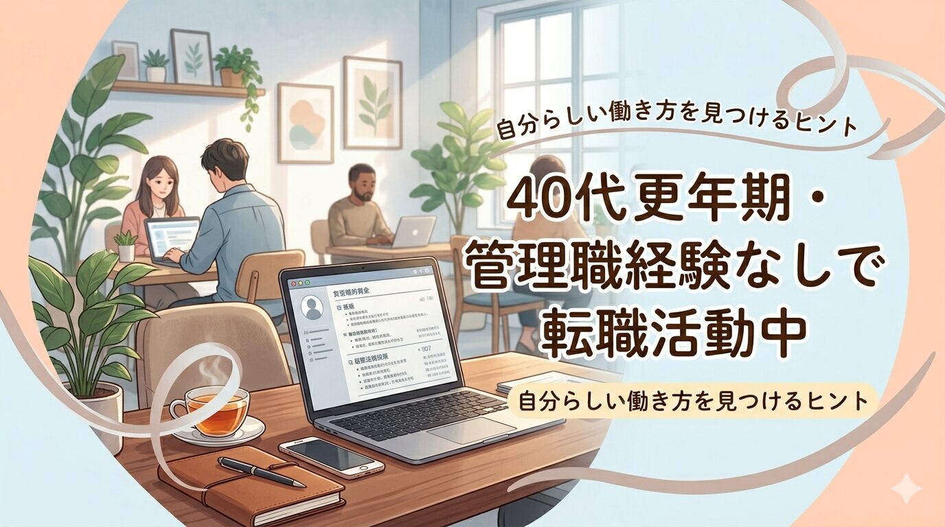 40代更年期転職活動中
