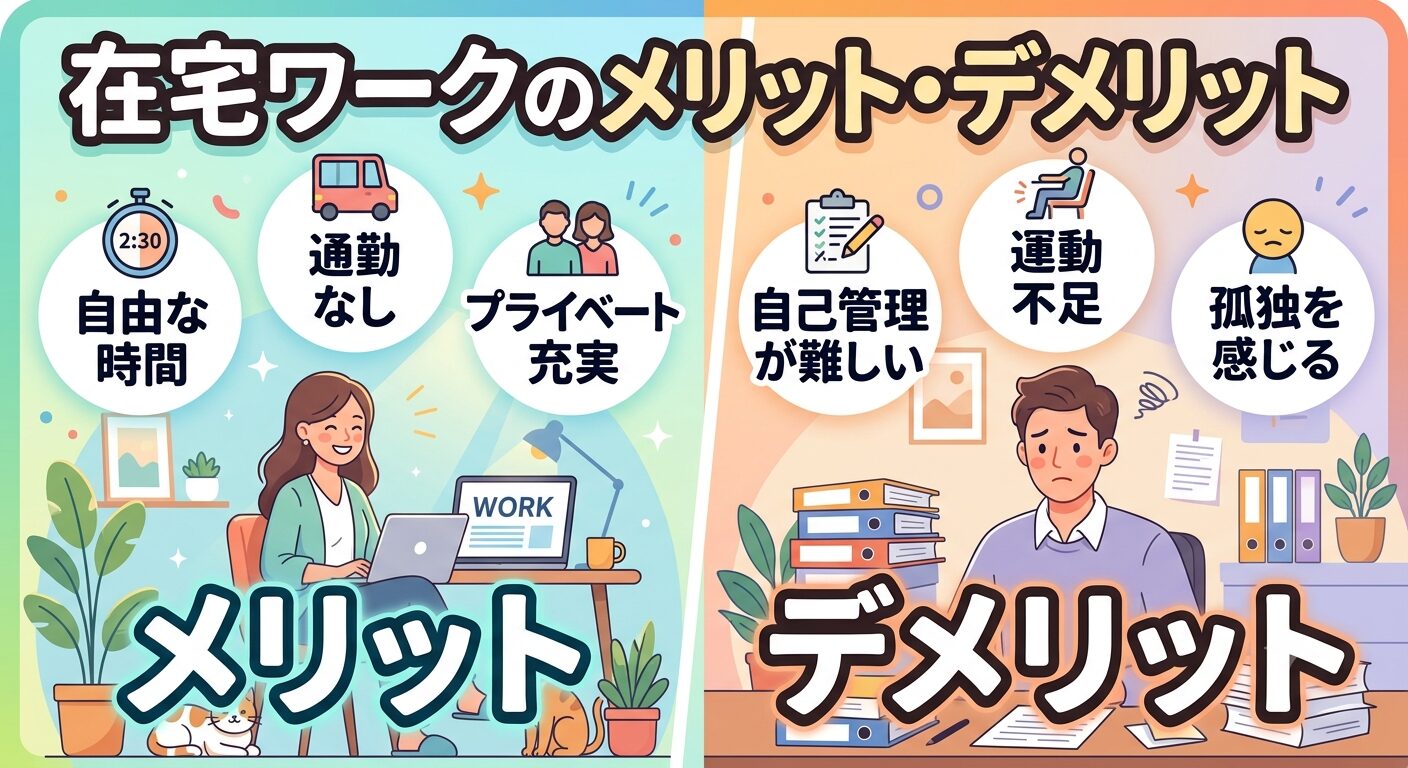 在宅ワークのメリットとデメリット